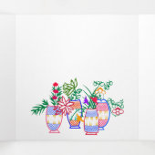 Carte Trois Volets Jardin des fleurs Mah Jongg (Intérieur au milieu)