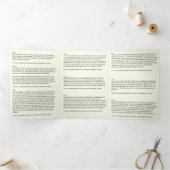 Carte Trois Volets Jésus rend la prière catholique Novena (Intérieur)