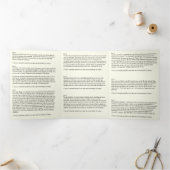 Carte Trois Volets Jésus rend la prière catholique Novena (Intérieur)