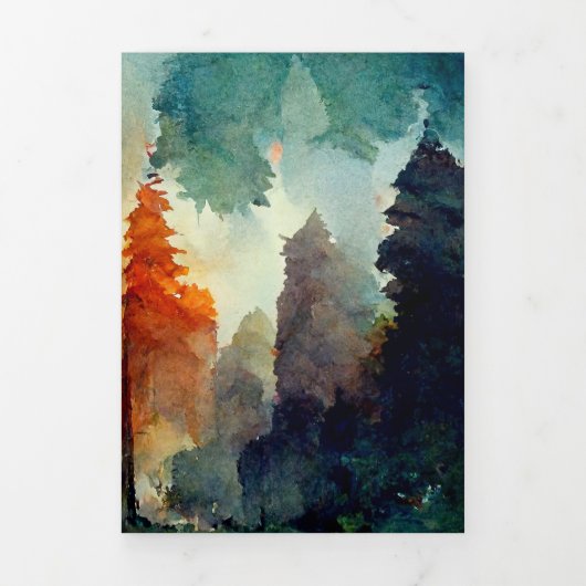 Carte Trois Volets La forêt (nature) (Page de couverture)