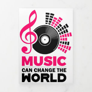 Carte Trois Volets L'art musical La musique peut changer le monde
