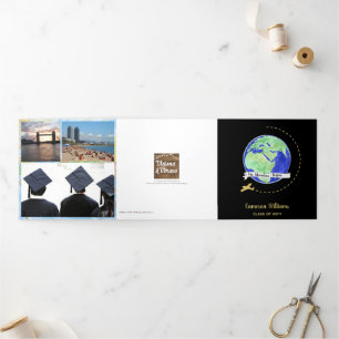 Carte Trois Volets L'aventure commence la photo de l'étudiant