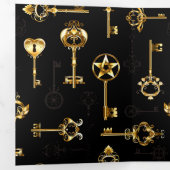 Carte Trois Volets Les Patters de Seamless avec Golden Keys (Intérieur en premier)
