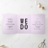 Carte Trois Volets Lilac Lavender Gamer Formellement minimal que nous (Intérieur)