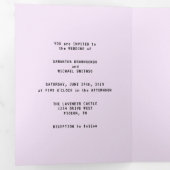 Carte Trois Volets Lilac Lavender Gamer Formellement minimal que nous (Intérieur en premier)