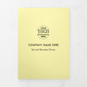 Carte Trois Volets Logo d'entreprise et texte moderne (Page de couverture)