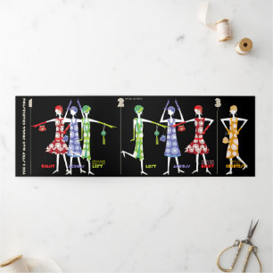 Carte Trois Volets Mah Jongg Charleston/Carrelage américain Tri-fold 