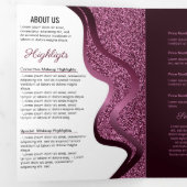 Carte Trois Volets Maquillage | Salon Lashes | Salon coiffeur (Intérieur en premier)