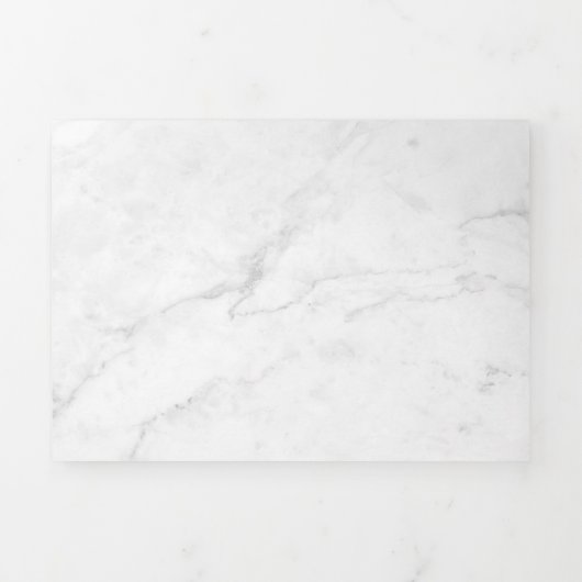 Carte Trois Volets Marbre Blanc (Page de couverture)