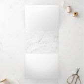 Carte Trois Volets Marbre Blanc (Intérieur)