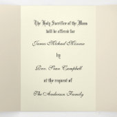 Carte Trois Volets Masse religieuse Offrant Virgin Mary Tri-Fold Card (Intérieur au milieu)