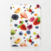 Carte Trois Volets Mélanger les fruits (Page de couverture)