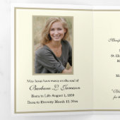 Carte Trois Volets Mémorial funéraire catholique Rose de Guadalupe (Intérieur en premier)