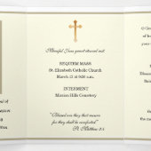 Carte Trois Volets Mémorial funéraire catholique Rose de Guadalupe (Intérieur au milieu)