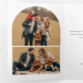Carte Trois Volets Merry Christmas Arch Multi Photo Gallery Family (Intérieur en premier)