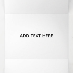Carte Trois Volets Minimaliste Blanc Élégant pour Toutes les Occasion