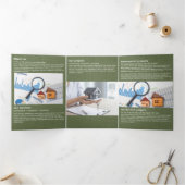 Carte Trois Volets Modern Gold House Real Estate Olive Green Realtor (Intérieur)