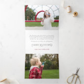 Carte Trois Volets Moderne Profitez de la calligraphie magique Multi- (Intérieur)