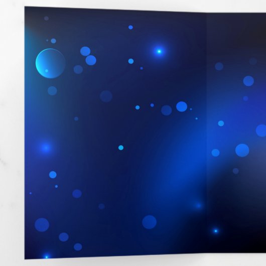 Carte Trois Volets Morpho Butterfly in the Dark Background (Intérieur en premier)