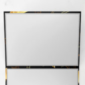 Carte Trois Volets Motif sans couture avec étoiles d'or (Intérieur en premier)