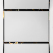 Carte Trois Volets Motif sans couture avec étoiles d'or (Intérieur au milieu)