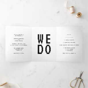 Carte Trois Volets Nettoyer Simple Forme minimum Nous faisons Gamer