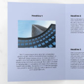 Carte Trois Volets Oiseau volant plat monochrome moyen (Intérieur en premier)