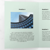 Carte Trois Volets Oiseau volant plat monochrome moyen (Intérieur en premier)