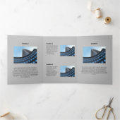 Carte Trois Volets Oiseau volant plat monochrome moyen (Intérieur)