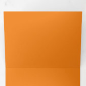 Carte Trois Volets Orange Perse, Sable Brown, Tan, (Intérieur en premier)