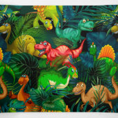 Carte Trois Volets Parc Dinosaur (Intérieur au milieu)