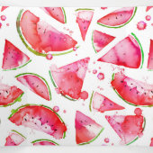 Carte Trois Volets Pastèque à l'aquarelle 1 (Intérieur au milieu)