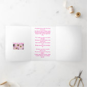 Carte Trois Volets Pétales de désert roses (Intérieur)