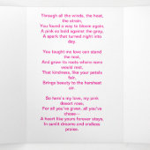 Carte Trois Volets Pétales de désert roses (Intérieur au milieu)