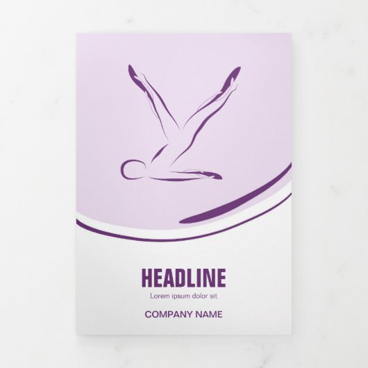 Carte Trois Volets Pilates instructeur Pilates Pilates Pose Pilates A (Page de couverture)