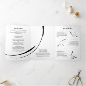 Carte Trois Volets Pilates instructeur Pilates Pilates Pose Pilates A (Intérieur)