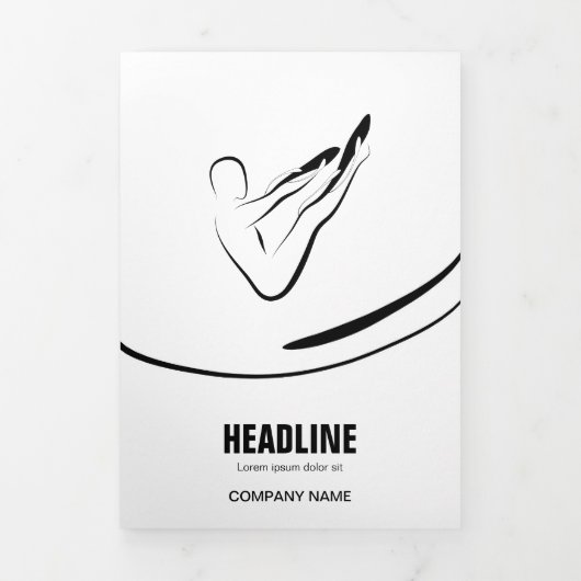 Carte Trois Volets Pilates instructeur Pilates Pilates Pose Pilates A (Page de couverture)