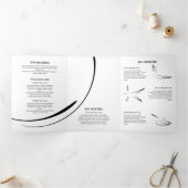 Carte Trois Volets Pilates instructeur Pilates Pilates Pose Pilates A (Intérieur)