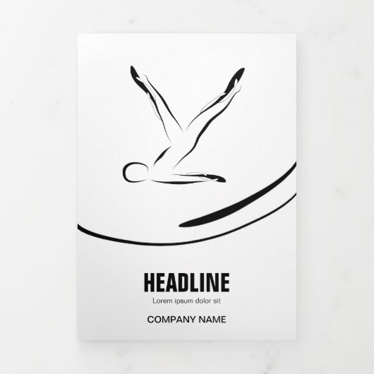 Carte Trois Volets Pilates instructeur Pilates Pilates Pose Pilates A (Page de couverture)