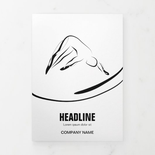 Carte Trois Volets Pilates instructeur Pilates Pilates Pose Pilates A (Page de couverture)