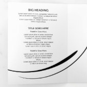 Carte Trois Volets Pilates instructeur Pilates Pilates Pose Pilates A (Intérieur en premier)