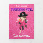 Carte Trois Volets Pirate rose (Page de couverture)