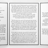 Carte Trois Volets Prière juive Shema Prière moderne anglais hébreu (Intérieur au milieu)