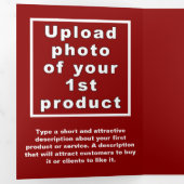 Carte Trois Volets Red St. Patrick's Day Business Trifold Card (Intérieur en premier)