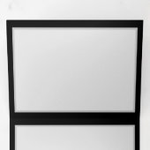 Carte Trois Volets Rose bleu brûlant (Intérieur en premier)