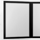 Carte Trois Volets Rose bleu brûlant (Intérieur en premier)