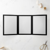 Carte Trois Volets Rose bleu brûlant (Intérieur)