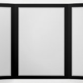 Carte Trois Volets Rose bleu brûlant (Intérieur au milieu)