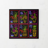 Carte Trois Volets Saisons Mah Jongg Anniversaire (Protection)