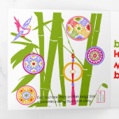 Carte Trois Volets Saisons Mah Jongg Anniversaire (Intérieur en premier)